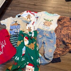 Bundle of kids pajamas